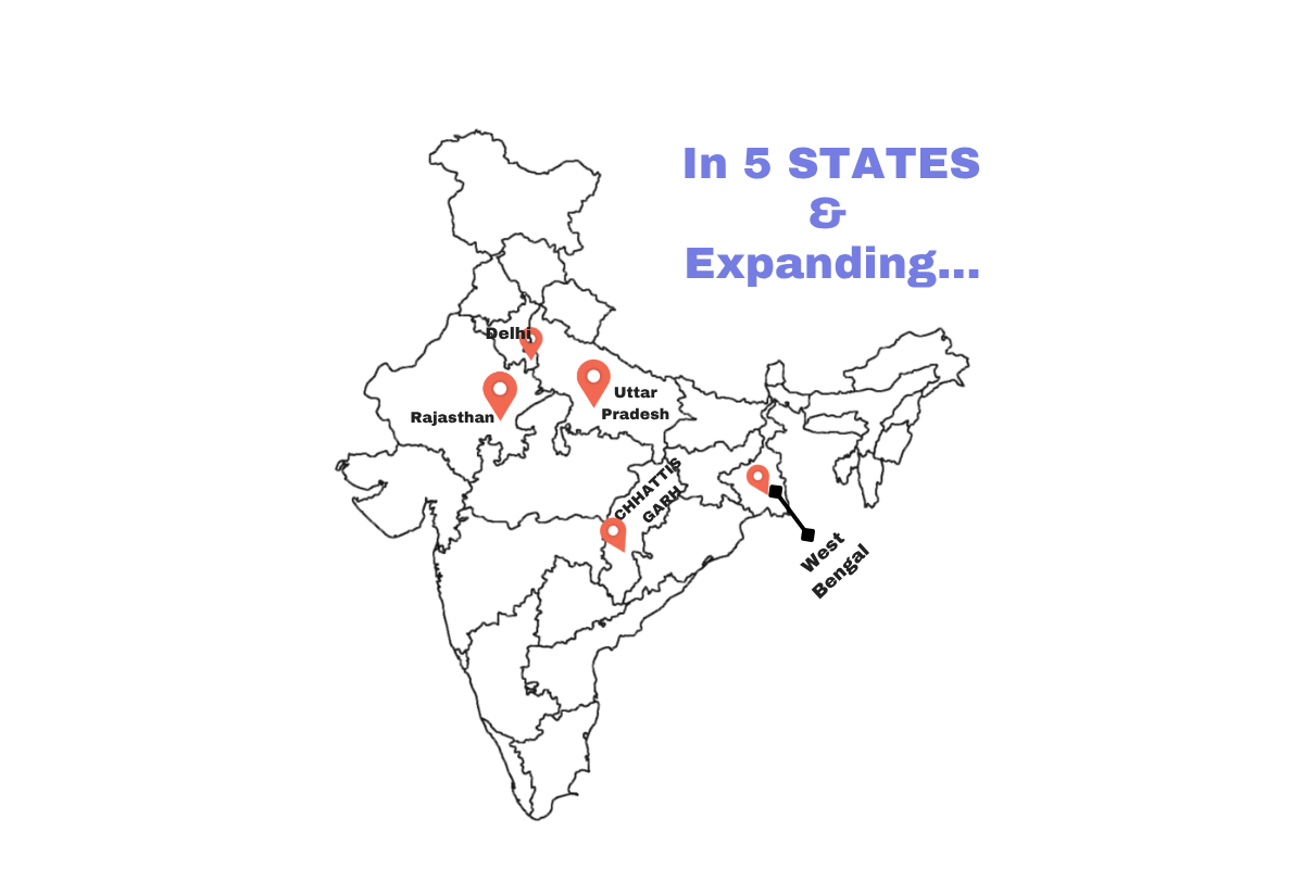 Premanu Foundation - Rajasthan · UP · Delhi · Chhattisgarh · West Bengal